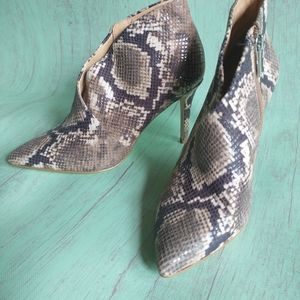 Jessica Simpson Snake Skin High Heels Ankle Boot